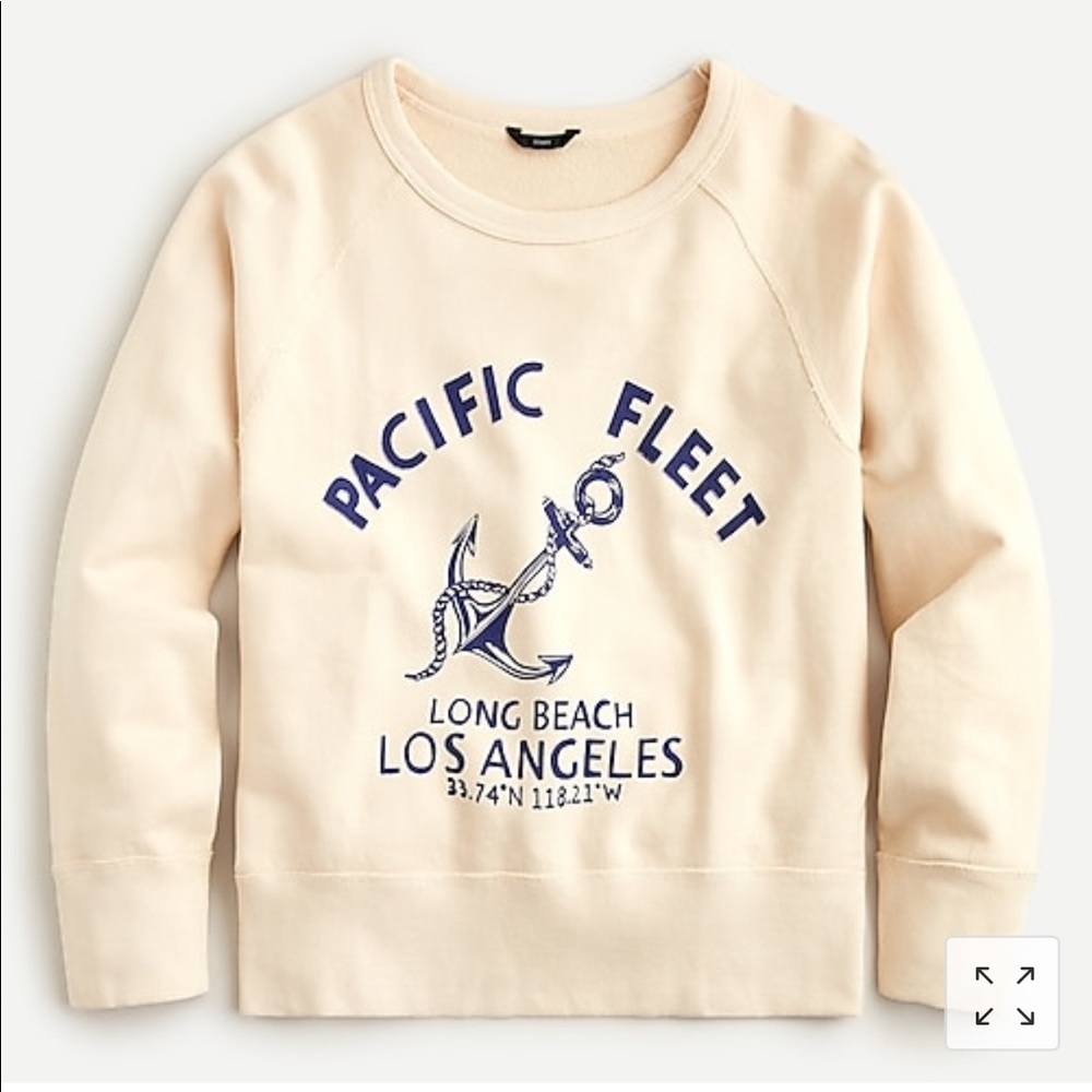 NWT Garment-dyed pacific fleet sweatshirt